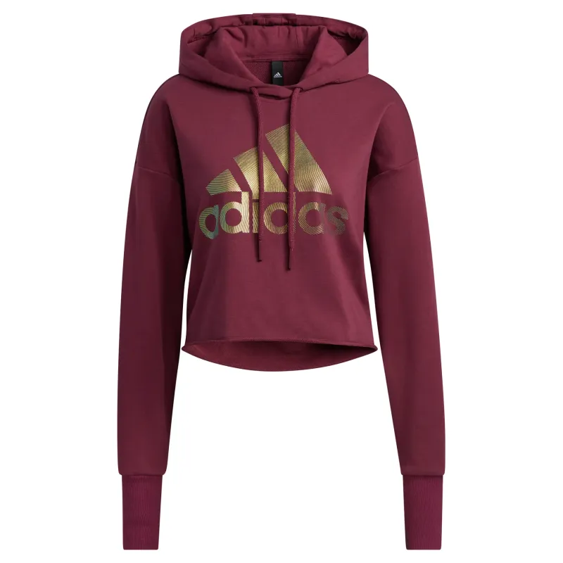 Felpa con cappuccio donna adidas Holiday Graphic