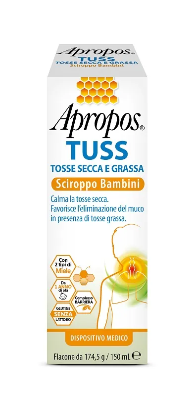 Apropos tuss sciroppo bambini 150 ml
