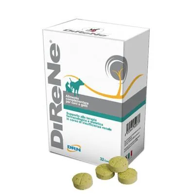 Direne - Alimento Complementare Multivitaminico per Cani e Gatti - 32 Compresse
