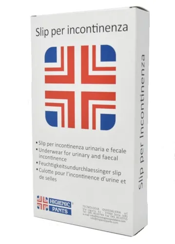 Mutandina per incontinenza con bottoni standard colore bianco misura 8