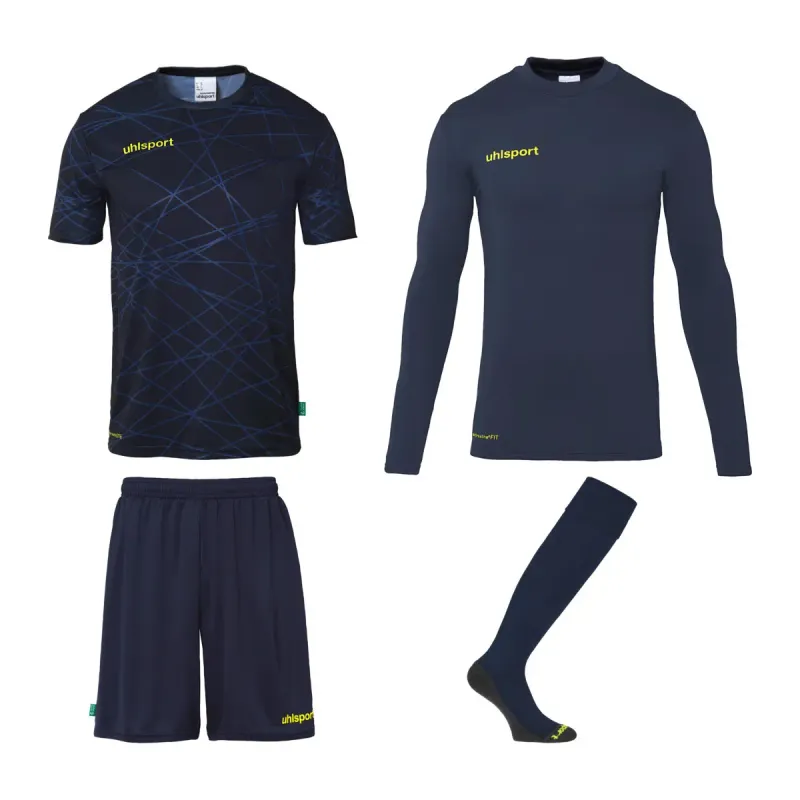 Kit maglia calcio, pantaloncini e calzettoni da portiere Uhlsport Prediction