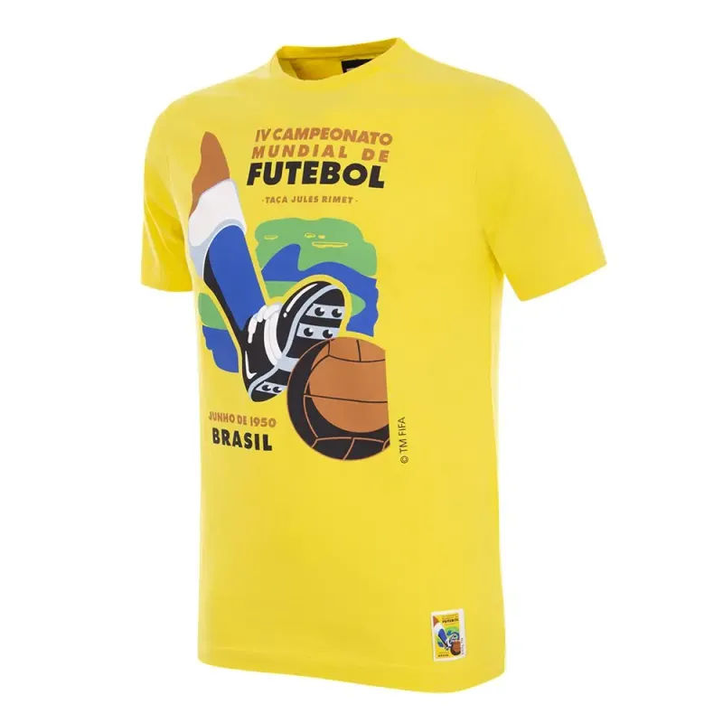 Maglietta Copa Football Brasile Coupe du monde 1950