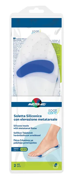 Master-aid foot care soletta siliconica medium 39-40 eu elev metatarso