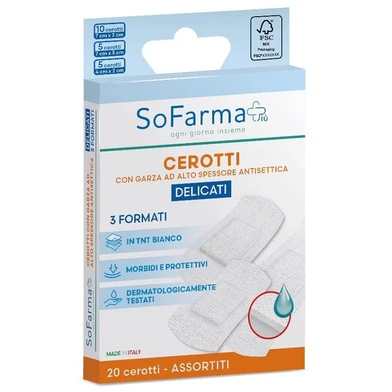Sofarmapi Delicate Cerotti Assortiti - Confezione da 20 Pezzi