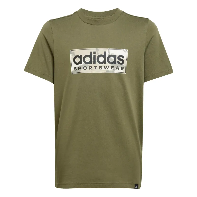 T-shirt per bambini adidas Camo Linear Graphic