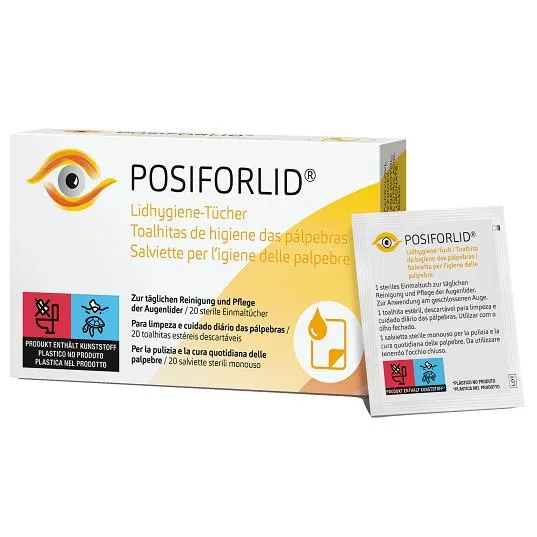 Posiforlid Salviette per Palpebre - Confezione da 20 Pezzi
