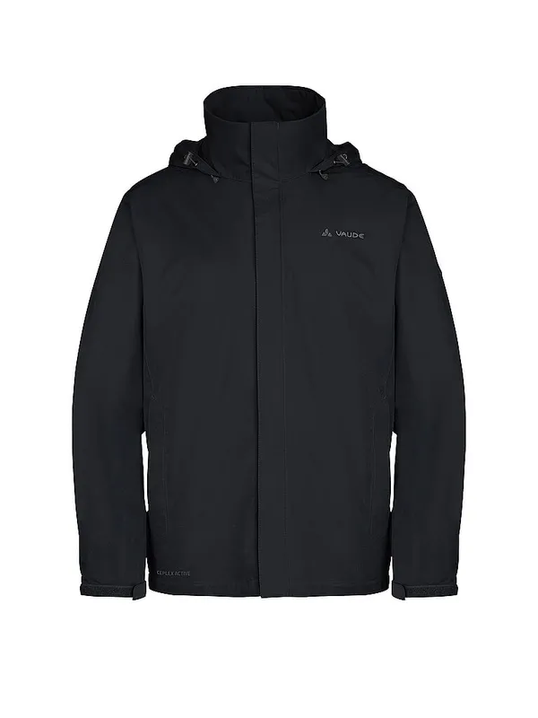 VAUDE Giacca antipioggia da uomo Escape Light nero | M