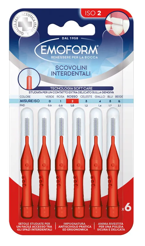 Emoform scovolino iso 2 rosso