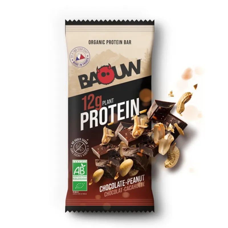 Barre de nutrition protéïnée bio Chocolat Baouw