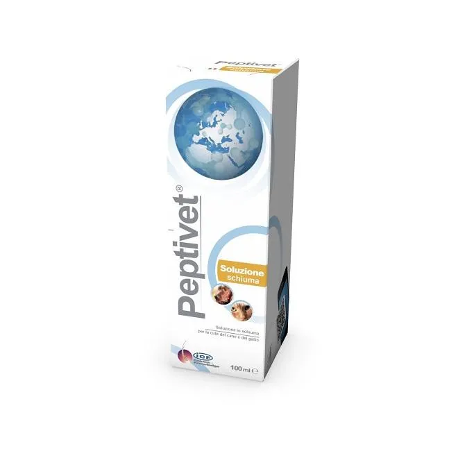 Peptivet Soluzione Schiuma 100ml per Cani e Gatti
