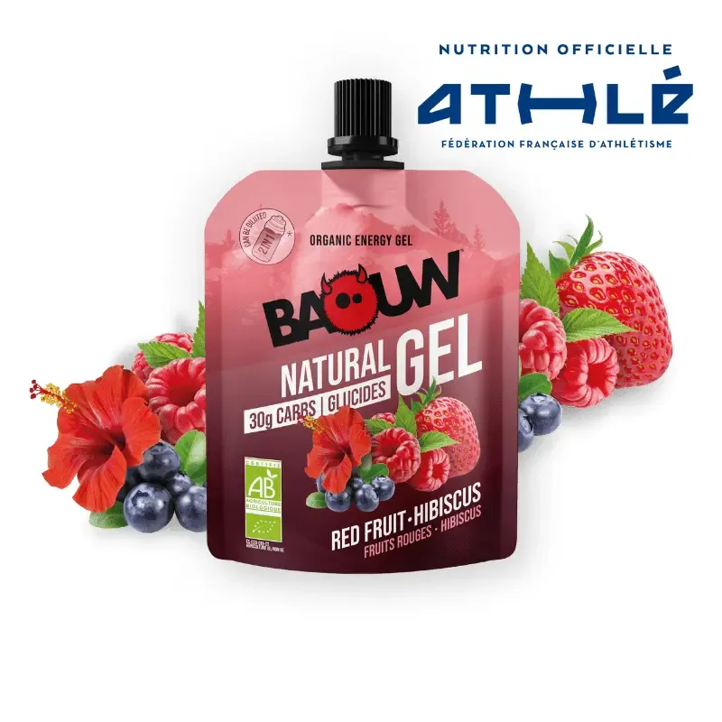 Gel energetico ai frutti rossi e all'ibisco Baouw