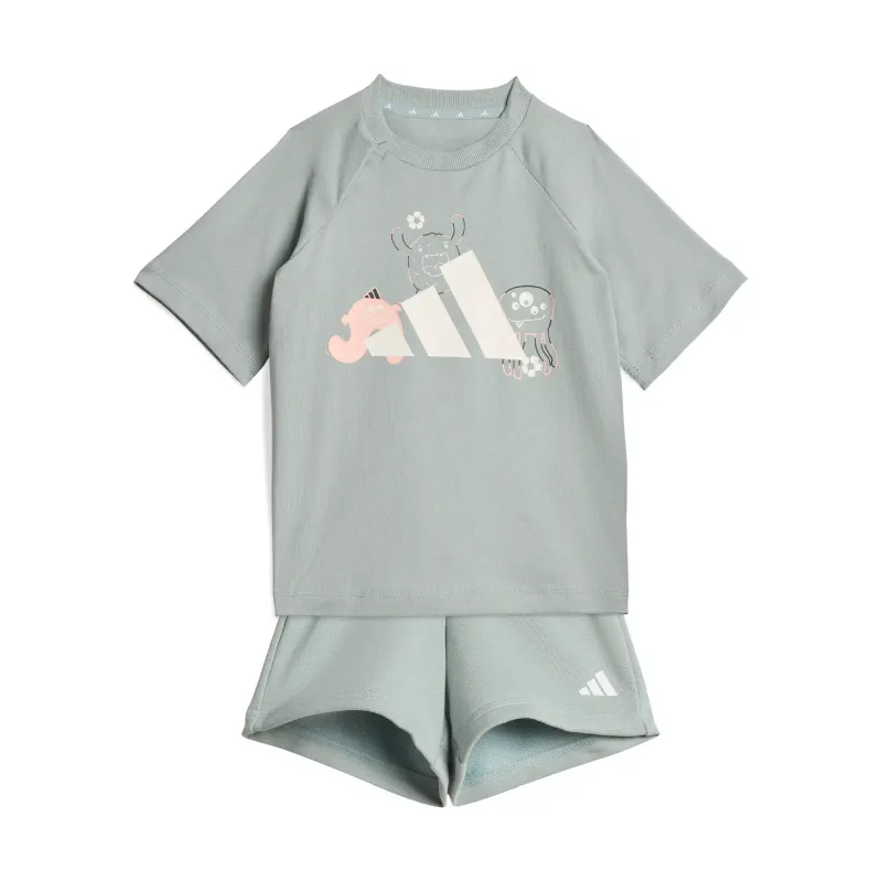 Set di T-shirt e Shorts da bambino adidas Tiro_Nster