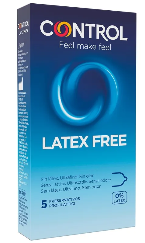 Control new latex free 5 pezzi