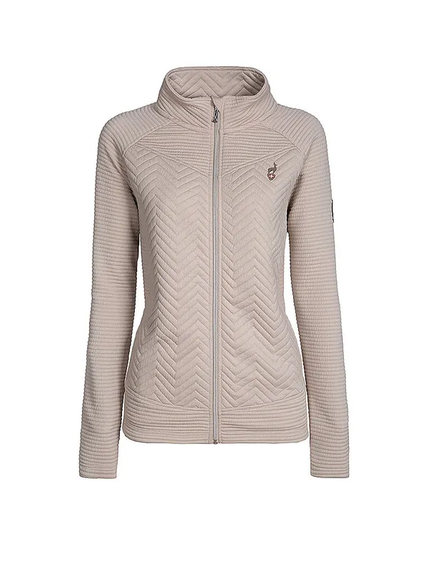 AULP Giacca in pile da donna Simix Jaquard crema | XL