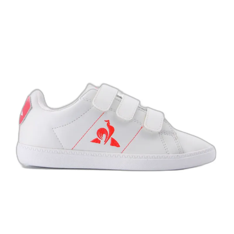 Scarpe da basket da ragazza Le Coq Sportif Courtclassic PS Fluo