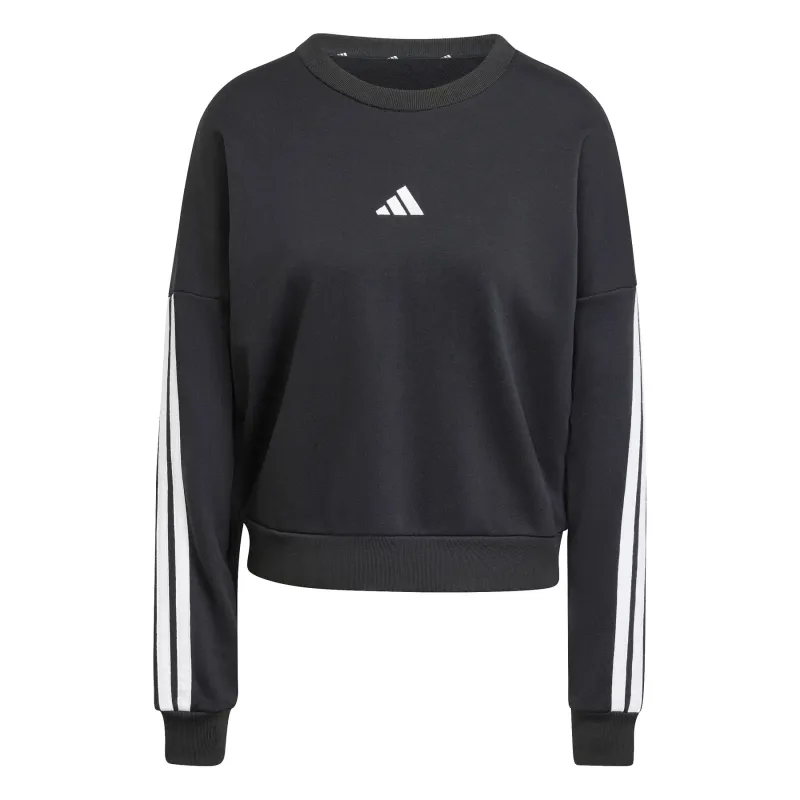 Felpa in cotone francese donna adidas Essentials 3-Stripes