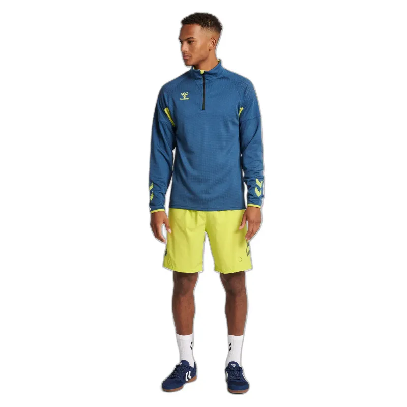 Felpa con mezza zip Hummel Lead Pro