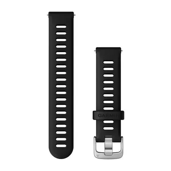 Cinturino a sgancio rapido con fibbia argentata Garmin 18 mm