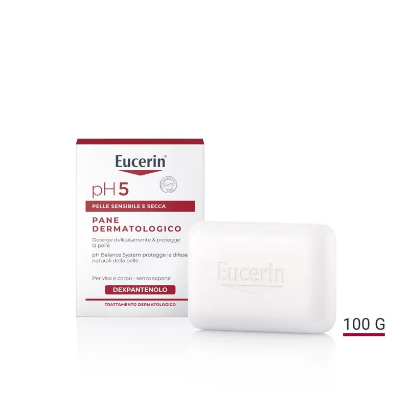 Sapone Solido Eucerin pH5 100g per Pelle Sensibile