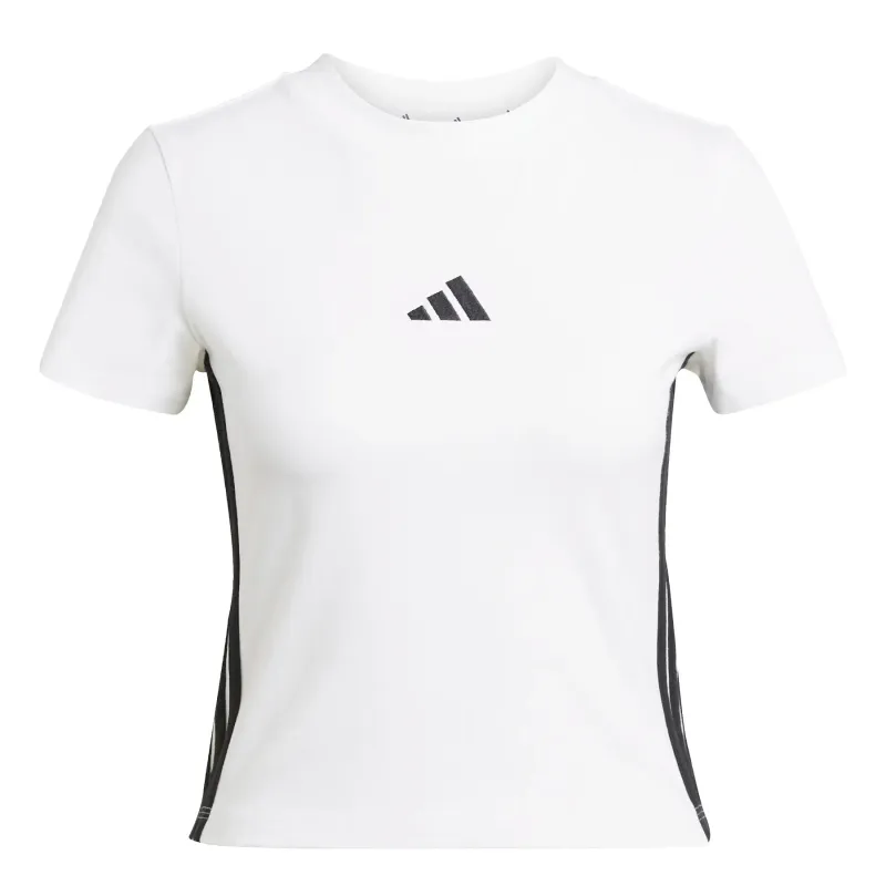 T-shirt da donna slim-fit adidas Essentials 3-Stripes Baby