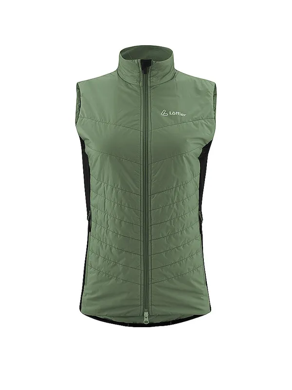 LÖFFLER Gilet da sci di fondo da donna PL60 oliva | 42