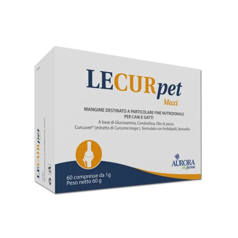 Lecurpet Compresse Complementari per Cani e Gatti - 60 Compresse