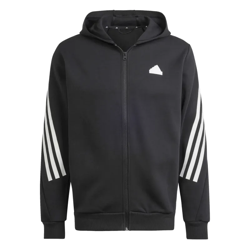 Felpa con cappuccio a 3 Bende con zip integrale Adidas Future Icons