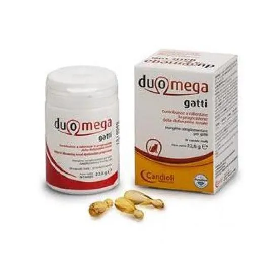 Duomega Capsule Alimentari Complementari per Gatti - Confezione da 30