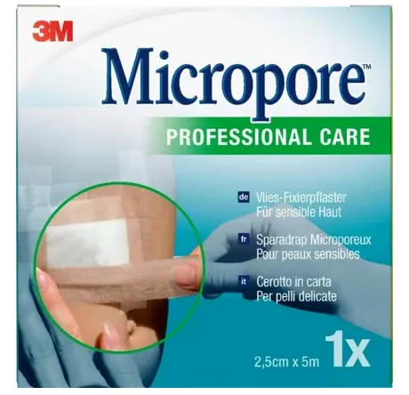 Cerotto in carta 3m micropore surgical tape tan m5x25mm
