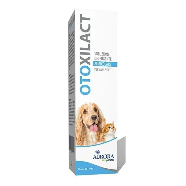 Detergente Auricolare Otoxilact 120ml per Cani e Gatti