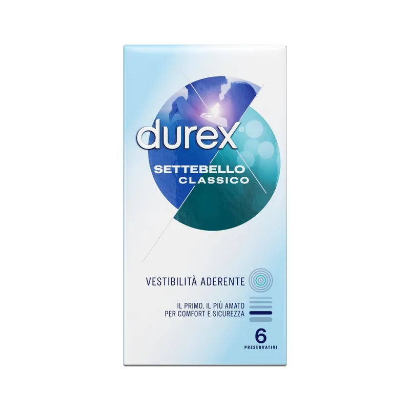 Durex Settebello Classico Preservativi - Confezione da 6 Pezzi