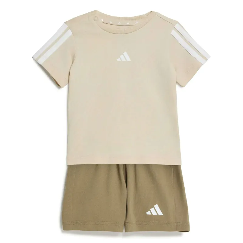 Completo t-shirt e pantaloni corti neonato adidas Essentials