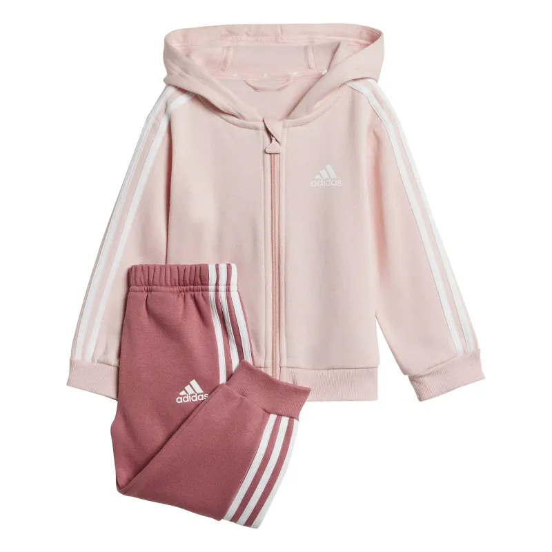 Set tuta da jogging e felpa con cappuccio per neonati adidas Essentials 3-Stripes