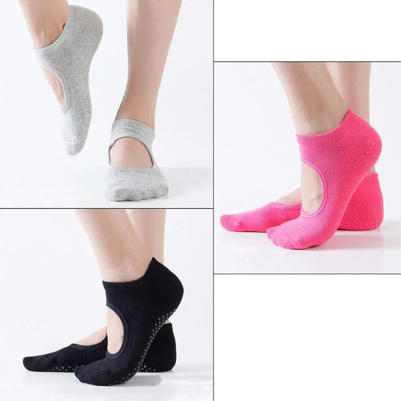 Set di 3 paia di calze da yoga da donna Onamaste