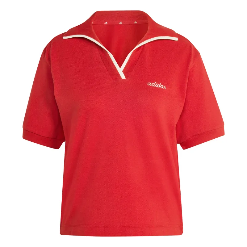 Polo con grafica ricamata donna adidas Essentials Colorpop