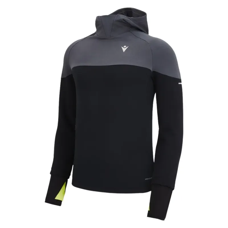 Giacca impermeabile con cappuccio Macron Run Hank 3D