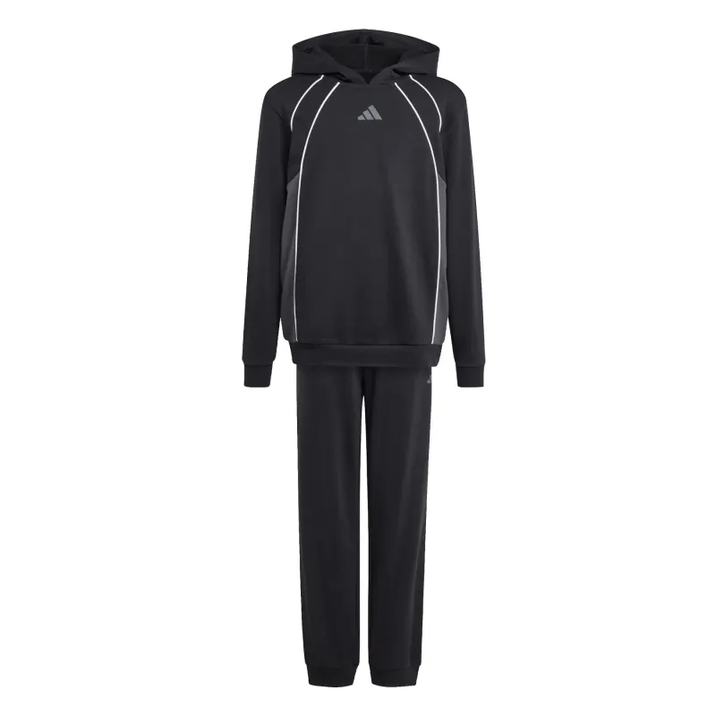 Felpa con cappuccio a blocchi di colore per bambini adidas