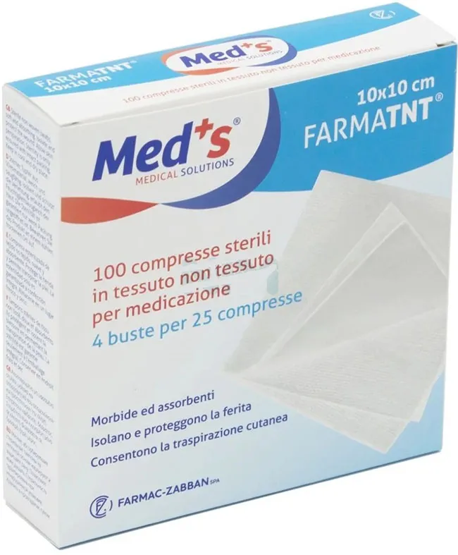 Farmac-zabban garza meds tnt 10x10cm 100pz