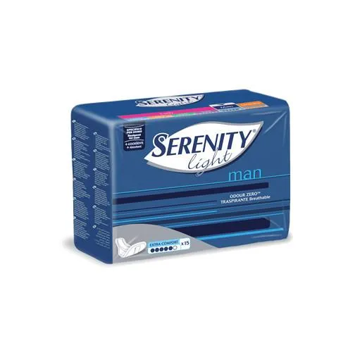Serenity Light Pannolini Super Assorbenti per Uomo - 15 Pezzi