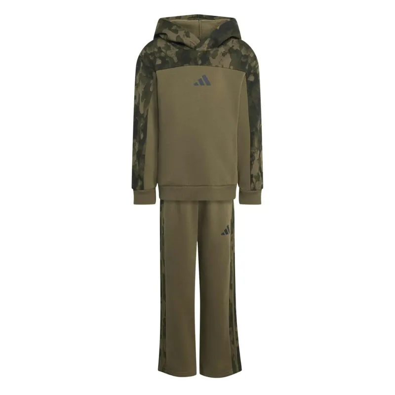 Completo tuta con cappuccio in pile bambino adidas Seasonal Essentials