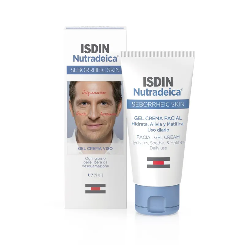 Gel Crema Viso Isdin Nutradeica per Pelle Seborroica - 50ml