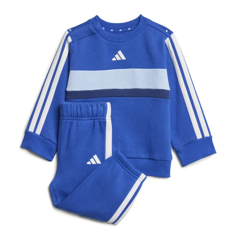 Tuta in felpa a girocollo per bebé adidas 3-Stripe Tiro Seasonal Essentials