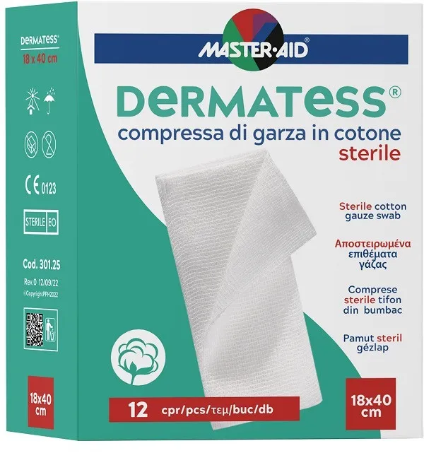 Dermatess cot garza 18x40 12pz