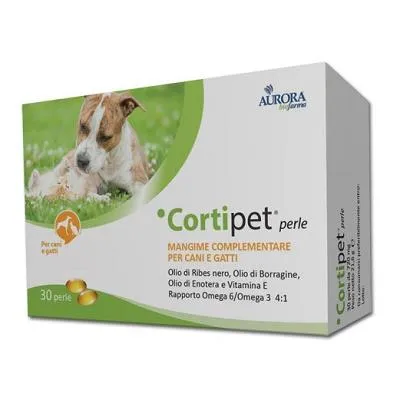 Cortipet - Integratore Alimentare in Perle per Cani e Gatti, 30 Pezzi