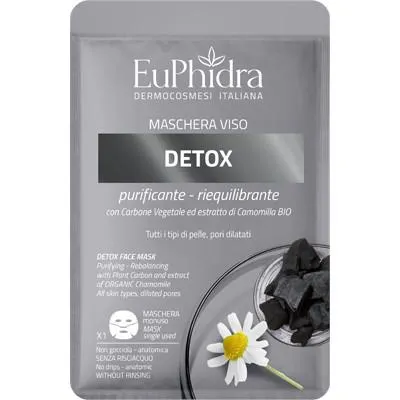 Euphidra Maschera Detox per il Viso, Singolo Pezzo