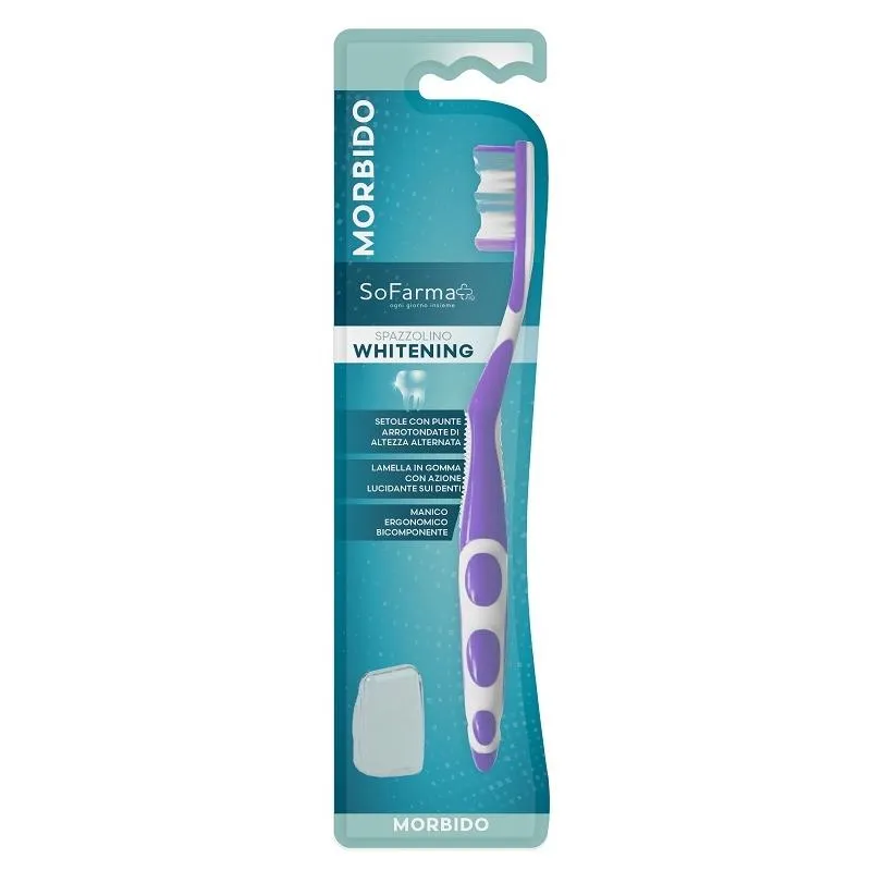 Sofarmapi Spazzolino Sbiancante con Setole Morbide, 1 Pezzo