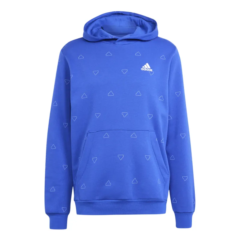 Felpa con cappuccio Adidas Seasonal Essentials Monogram Graphic