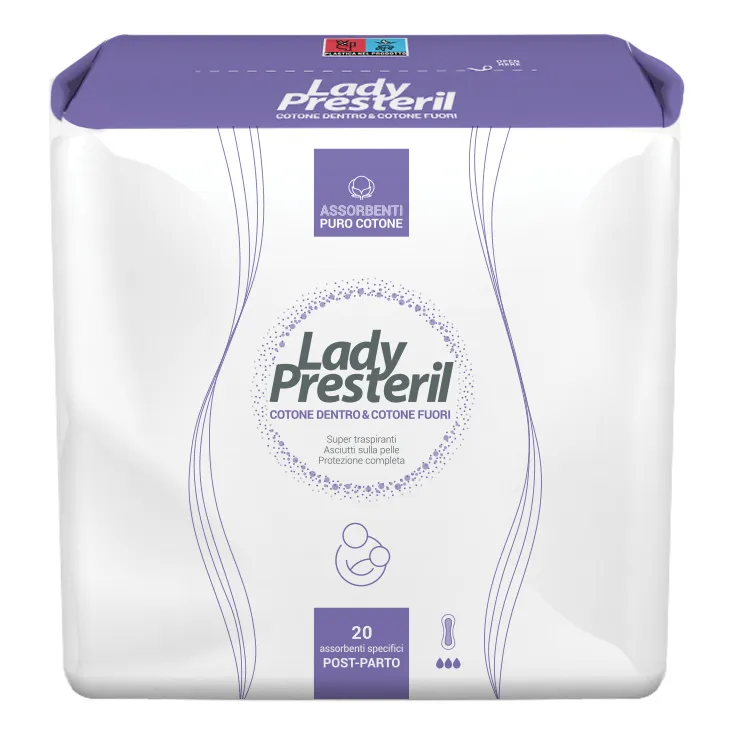 Lady presteril assorbente post parto 20 pezzi